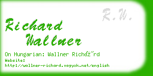 richard wallner business card